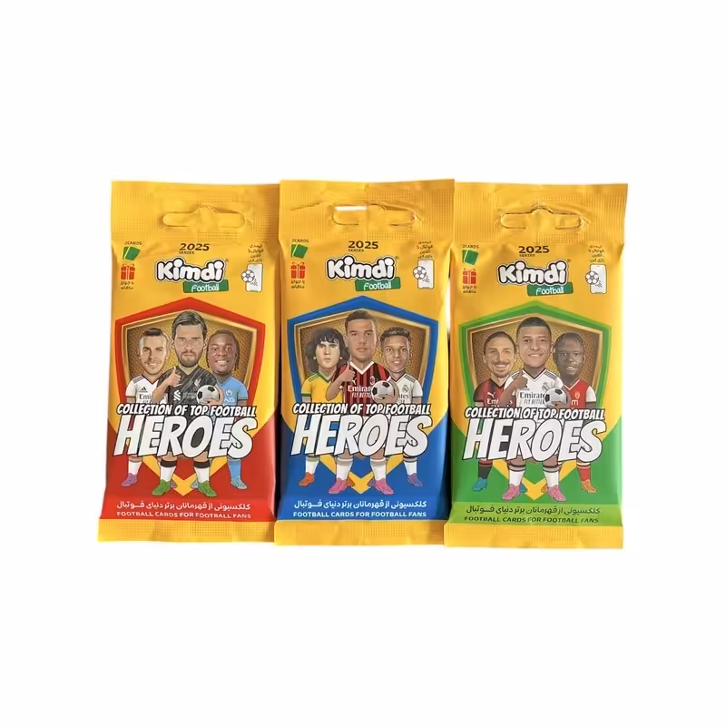 اسباب بازی شانسی کیمدی مدل فوتبالی 2025 بسته 3 عددی