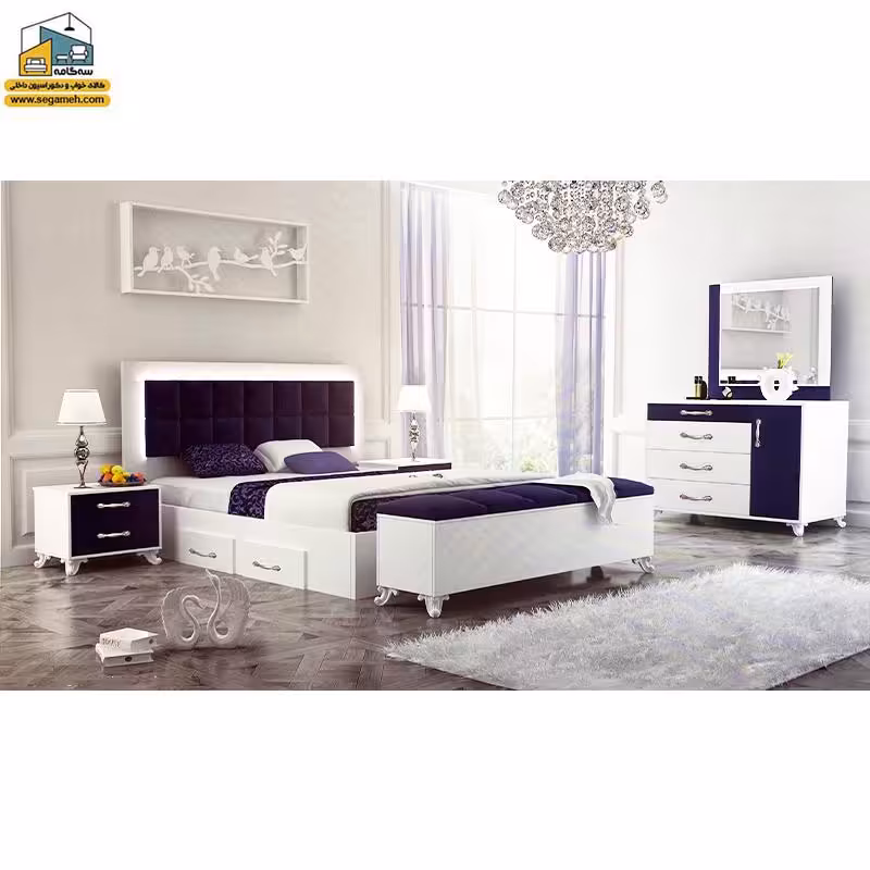 سرویس خواب دو نفره مدل ویونا کد BDS842