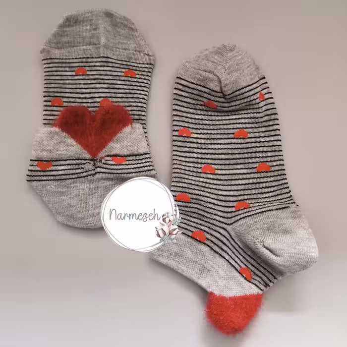 جوراب نوجوان مچی پشت قلبی سایز 6