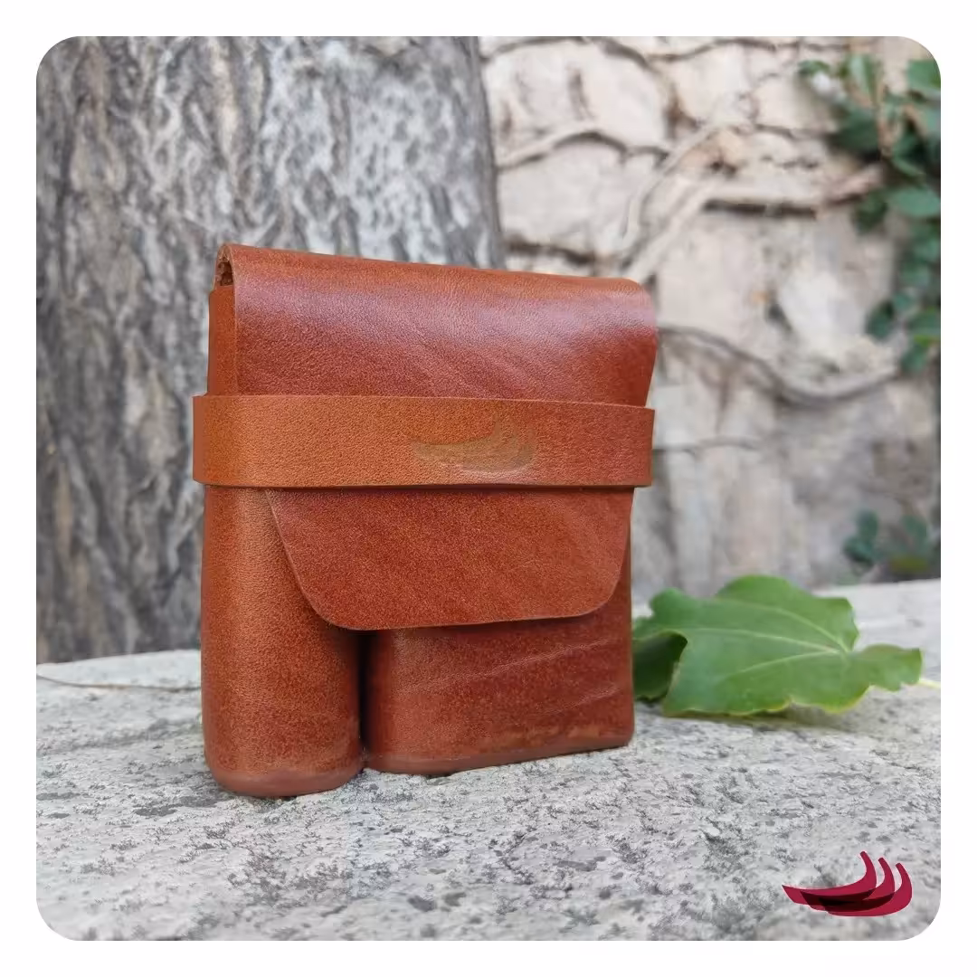 کیف سیگار و فندک چرمی