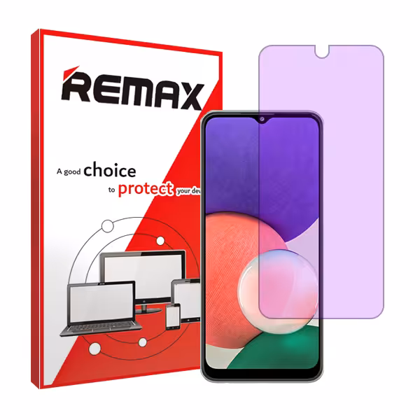 گلس سامسونگ Galaxy A22 5G مدل آنتی پرپل برند ریمکس کد S