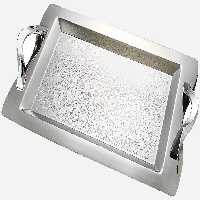سینی استیل گلدار بزرگ نیوهوم کد: NH08-1215