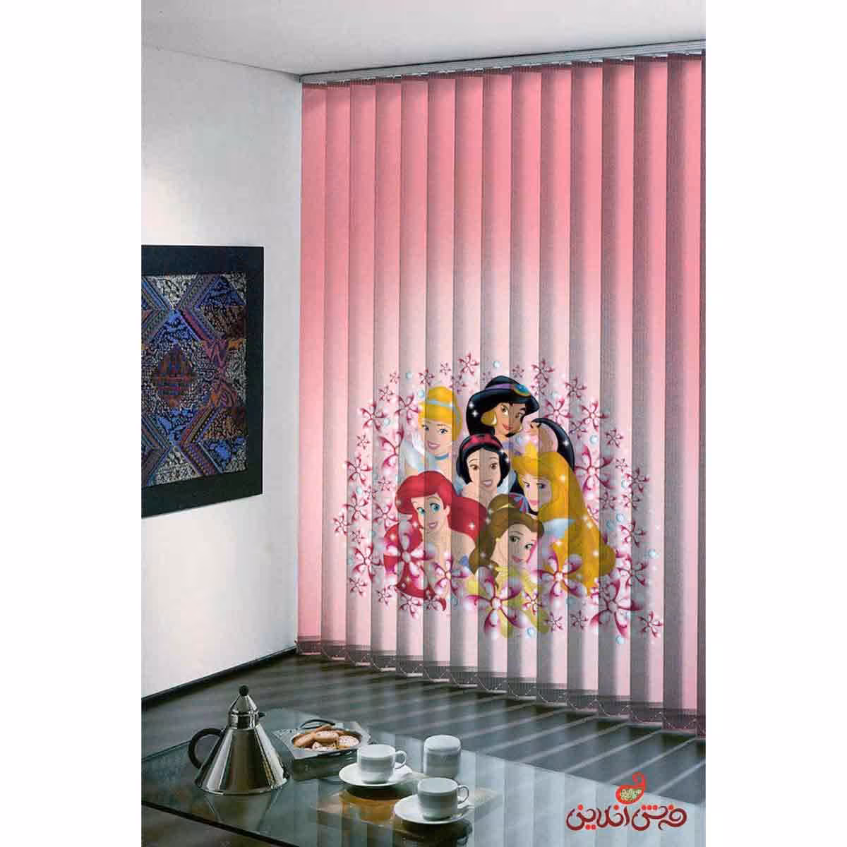 پرده لوردراپه تصویری کودک طرح شخصیت های کارتونی کد 768