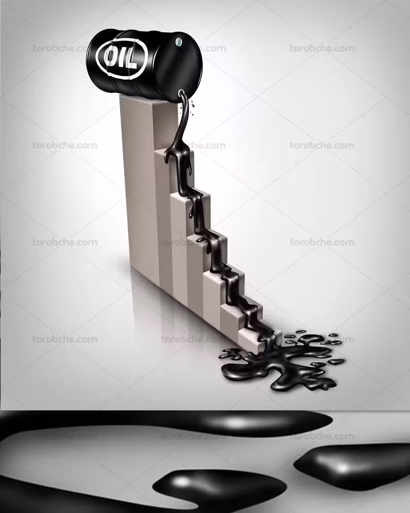 عکس سقوط قیمت نفت | گرافیک با طعم تربچه