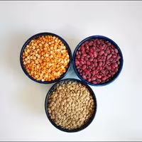 پک اقتصادی حبوبات شامل عدس لپه و لوبیا قرمز( هر کدام 450 گرم)