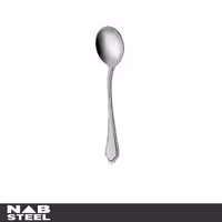 قاشق سوپ خوری ناب استیل 6 پارچه مدل ونیز استیل براق