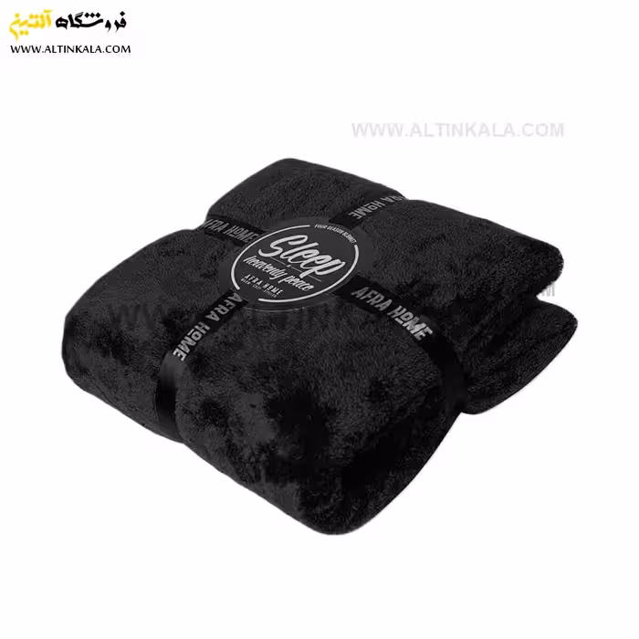 پتو افرا دونفره چهارفصل سایز 220×180 مشکی
