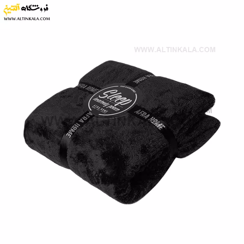 پتو افرا دونفره چهارفصل سایز 220×180 مشکی