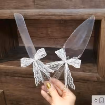 کارد و پالت برداشت کیک پاپیون دار