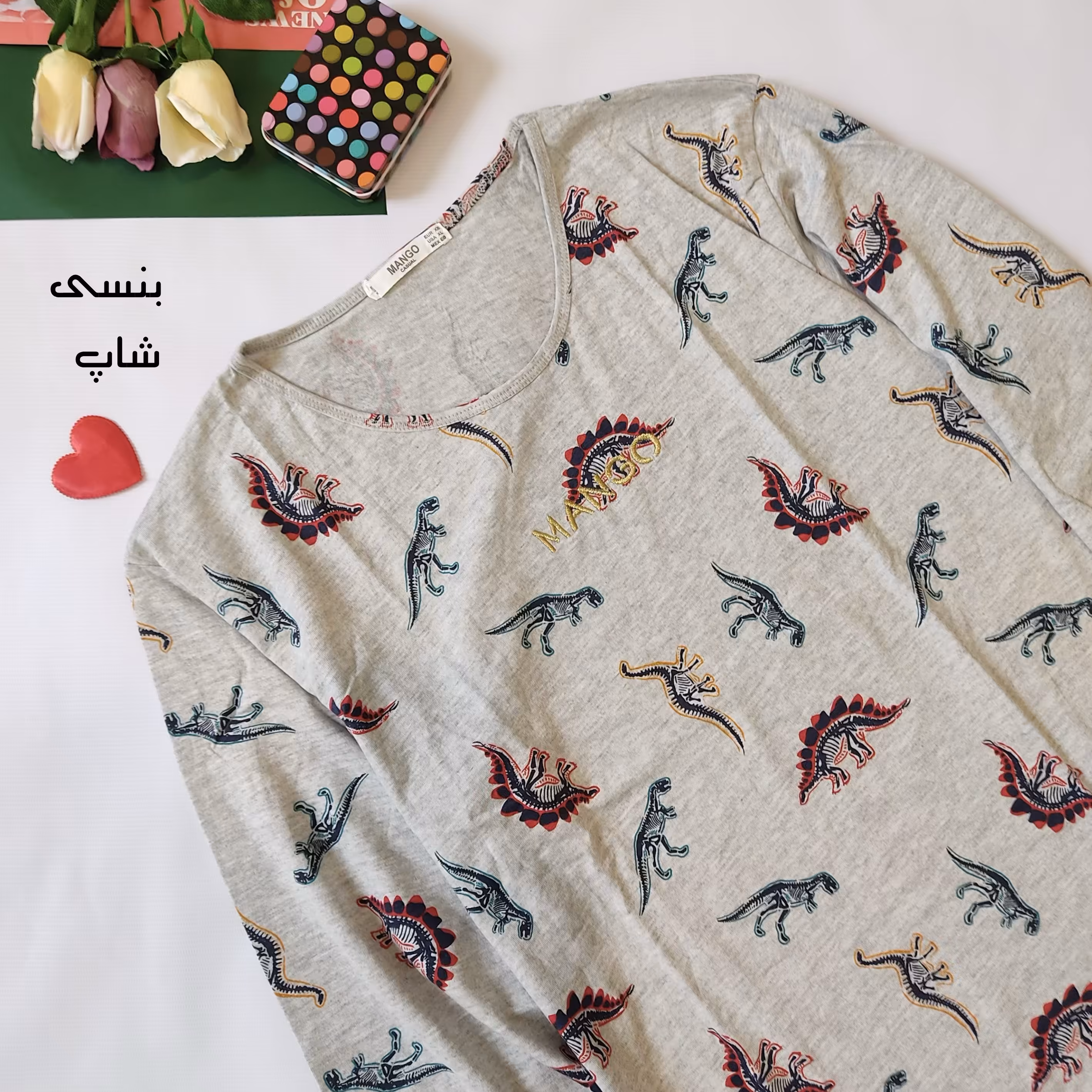 بلوز زنانه آستین بلند جنس نخ و پنبه باکیفیت طرح دار با سایز بندی (قسمت توضیحات مطالعه شود)