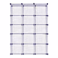 ست قفسه مشبک پنج طبقه در سه ردیف سایز 48x32(ارسال پس کرایه و به عهده مشتری)