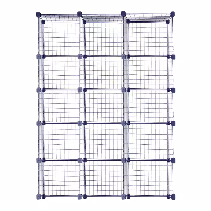 ست قفسه مشبک پنج طبقه در سه ردیف سایز 48x32(ارسال پس کرایه و به عهده مشتری)