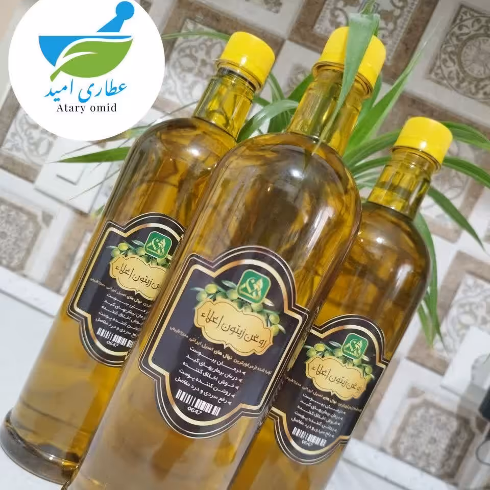 روغن زیتون اعلا  محصول نهال های کهنسال طارم