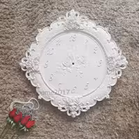 ساعت دیواری گلدار بزرگ پلی استر