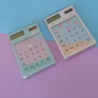 ماشین حساب آکواریومی.خورشیدی.لمسی.شفاف