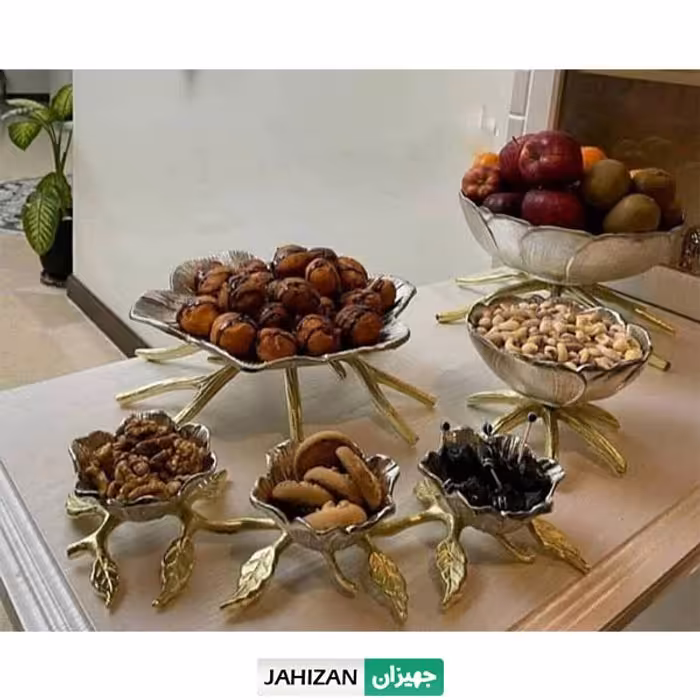 سرویس پذیرایی مدل گل لوتوس مات