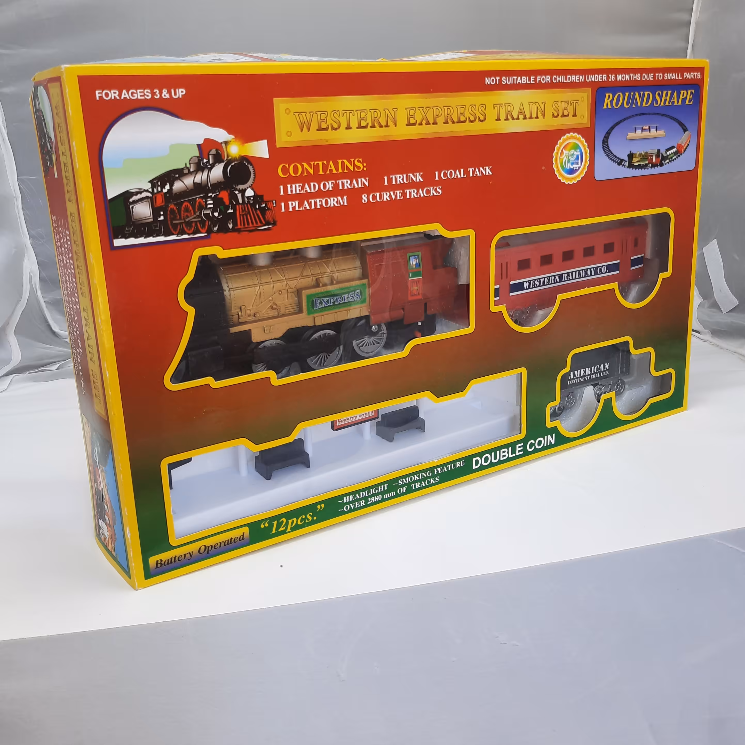 قطار قرمز بزرگ قطار با شباهت به اصلی همراه با دود و بخار  که بسیار سرگرم کننده است جنس عالی قیمت دبی ارسال رایگان