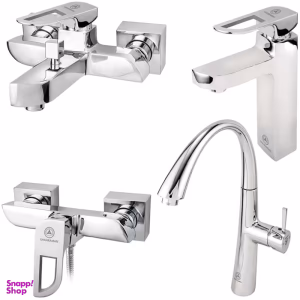 ست شیرآلات بهداشتی قهرمان مدل موج