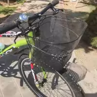 سبد دوچرخه بزرگسال توری فلزی آهنی همراه با بست و پایه