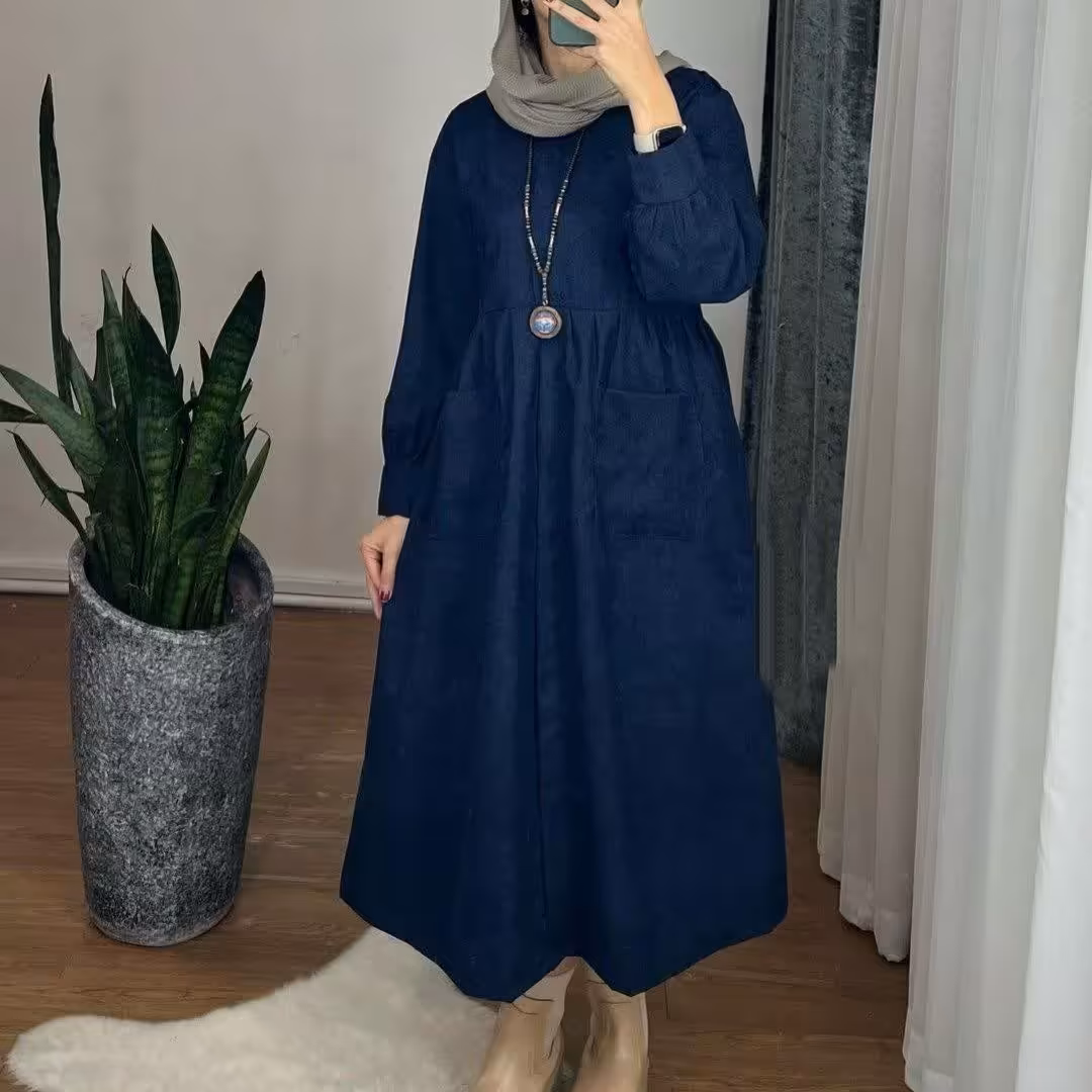 پیراهن مانتویی مخمل