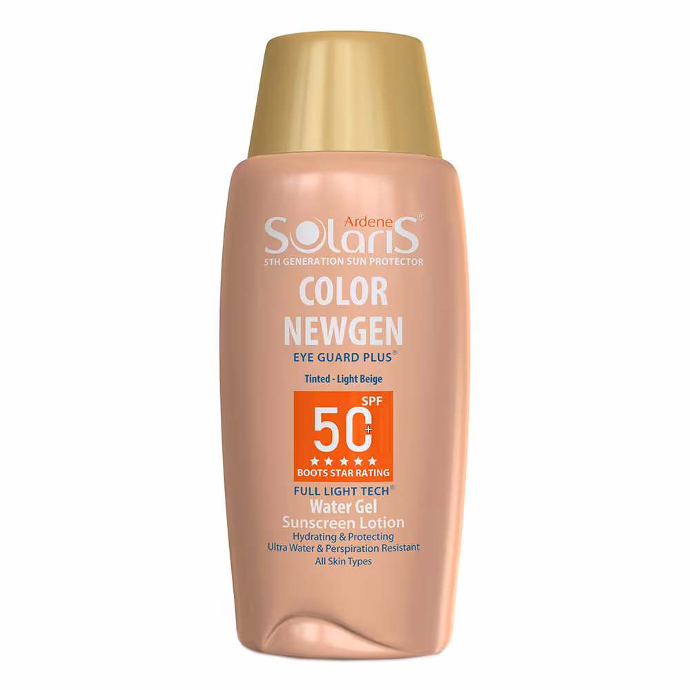 آردن سولاریس لوسیون ضد آفتاب کالر نیوژن فاقد چربی بژ روشن SPF 50