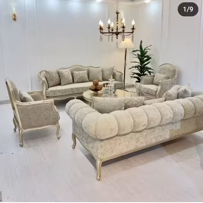 مبلمان کویین فرانسوی. 7نفره  (هزینه ارسال با مشتری)