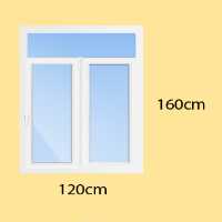 پنجره دوجداره upvc با پروفیل هافمن (پس کرایه و هزینه ارسال در مقصد)