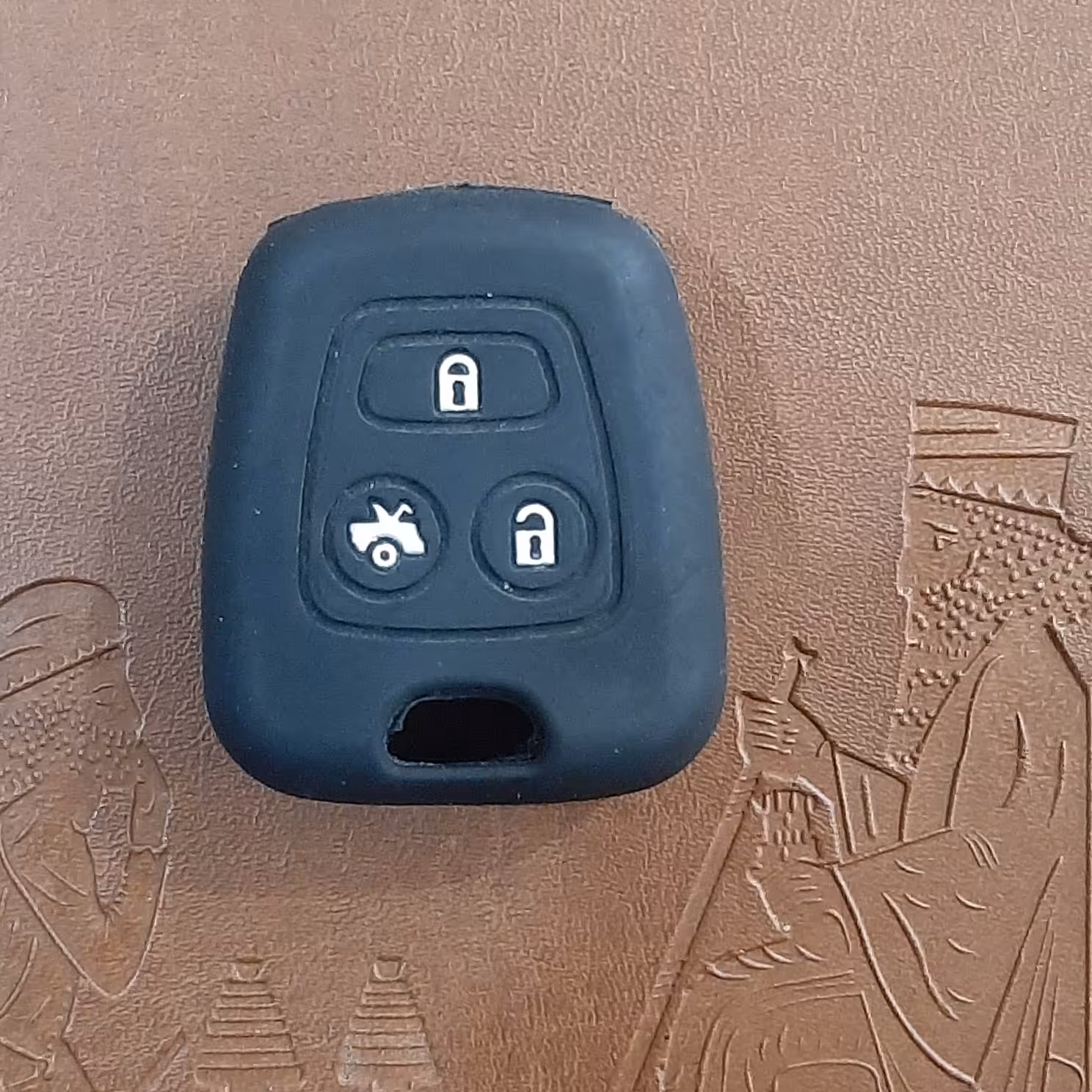 کاور سوییچ سیلیکونی خودرو پراید 3دکمه مشکی