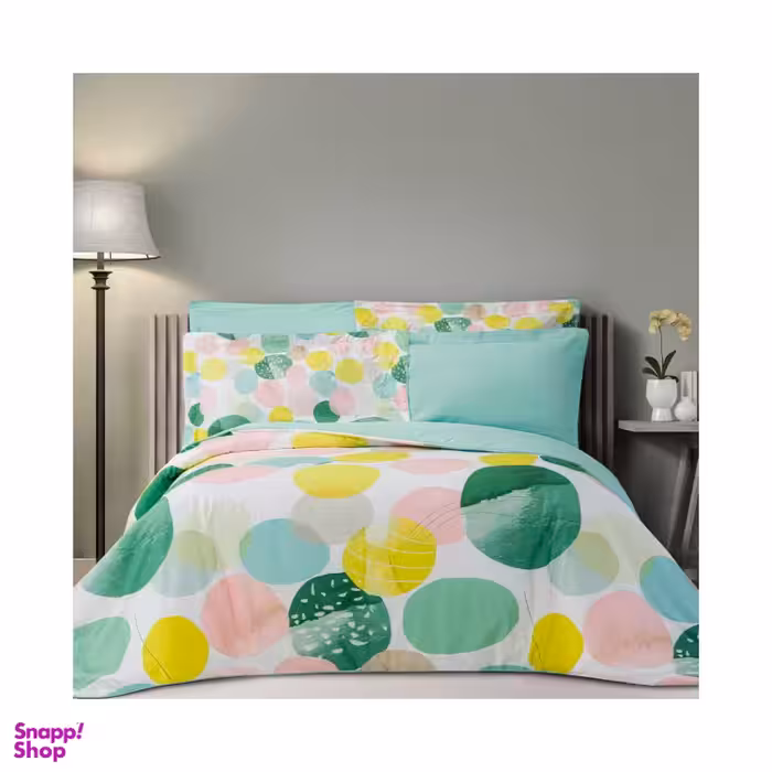 سرویس ملحفه ساتن دونفره 6 تکه لایکو مدل دلژین