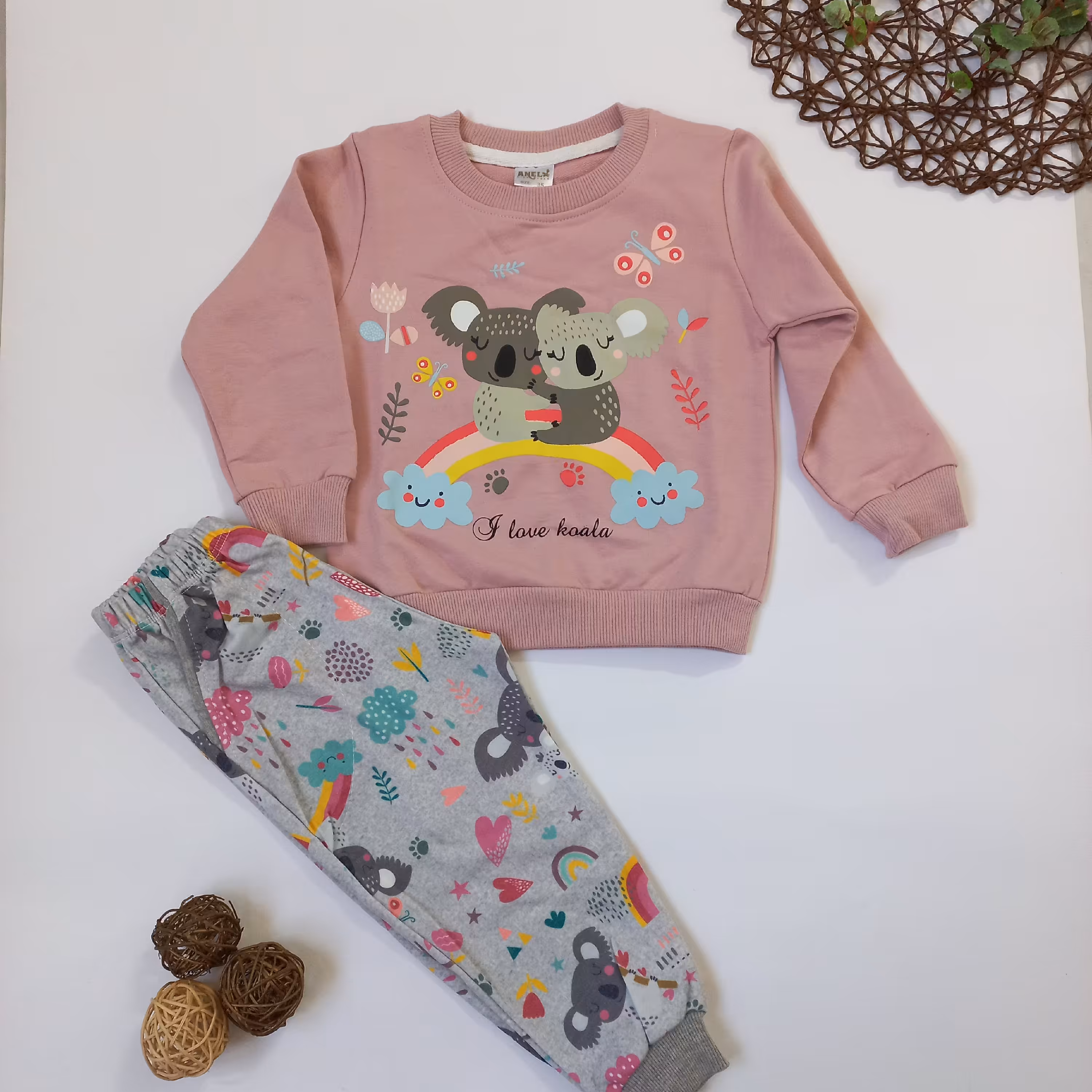 بلوز شلوار کوالا دخترانه