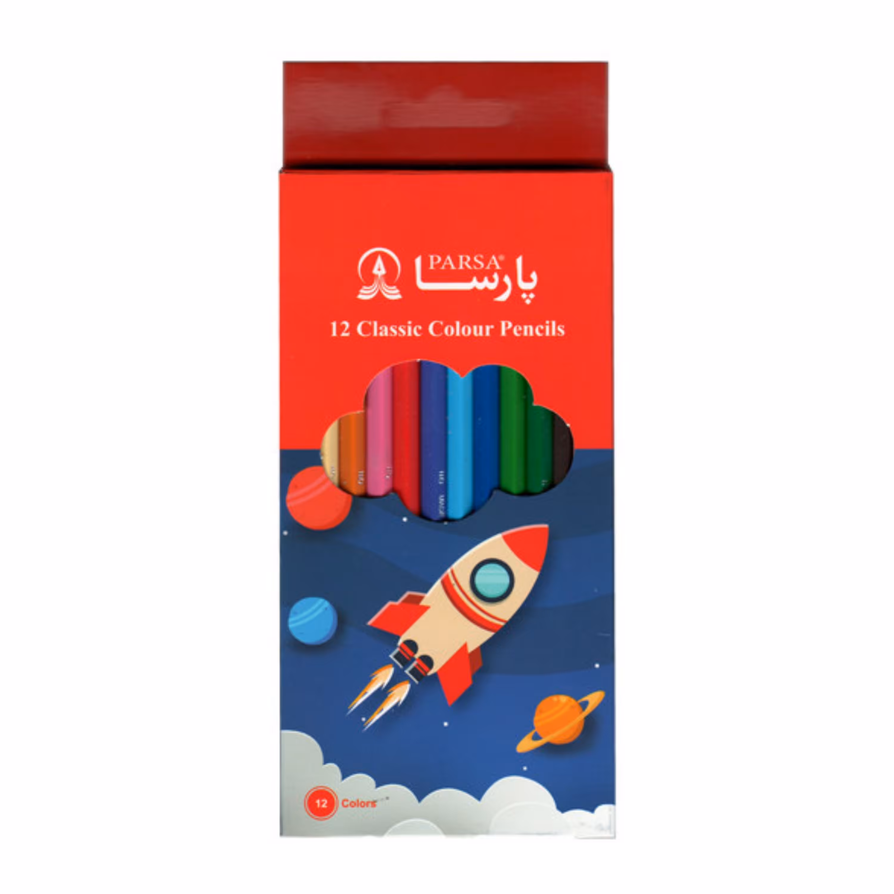 مداد رنگی 12 رنگ ادمیرال کیفیت خوب
