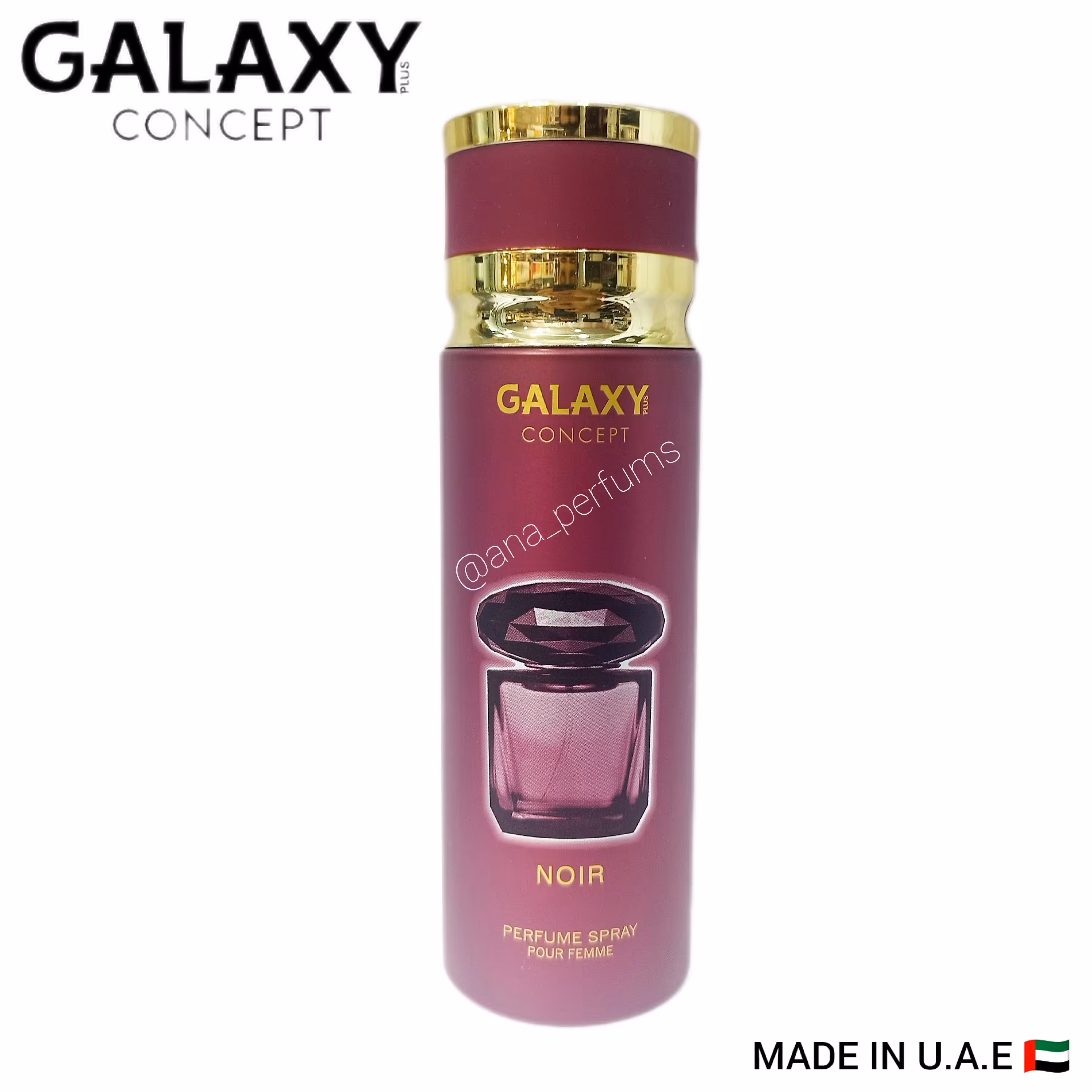 اسپری زنانه ورساچه کریستال نویر گلکسی اماراتی حجم 200 میل
Galaxy Perfume body Spray