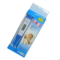 تب سنج و ترمومتر دیجیتال کودک و نوزاد سیلیکونی مدل YB-009 ( آبی )