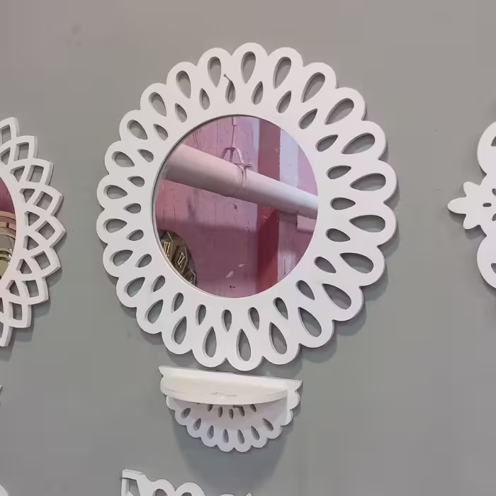 آینه شلف طرح اشکی