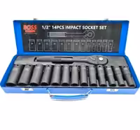 جعبه بکس 14عددی پایه بلند صنعتی فشار قوی باس مدل BS-14