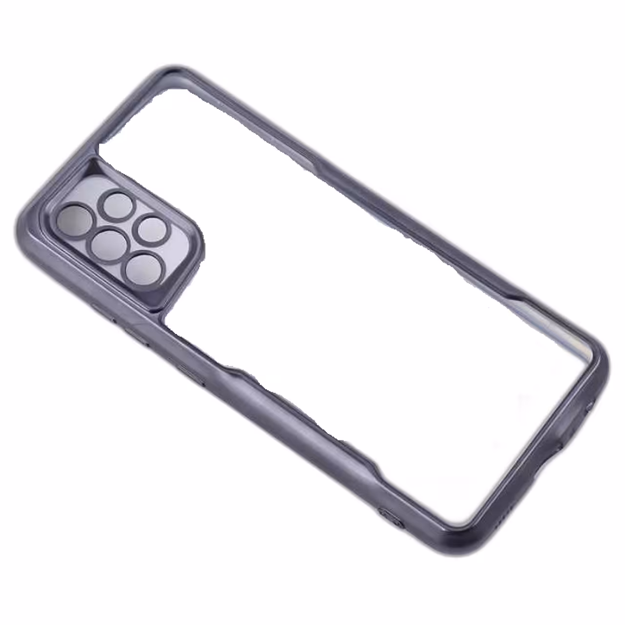 کاور مدل ژله ای شفاف طرح تیتانیوم محافظ لنزدار مناسب برای گوشی موبایل سامسونگ Samsung Galaxy A32