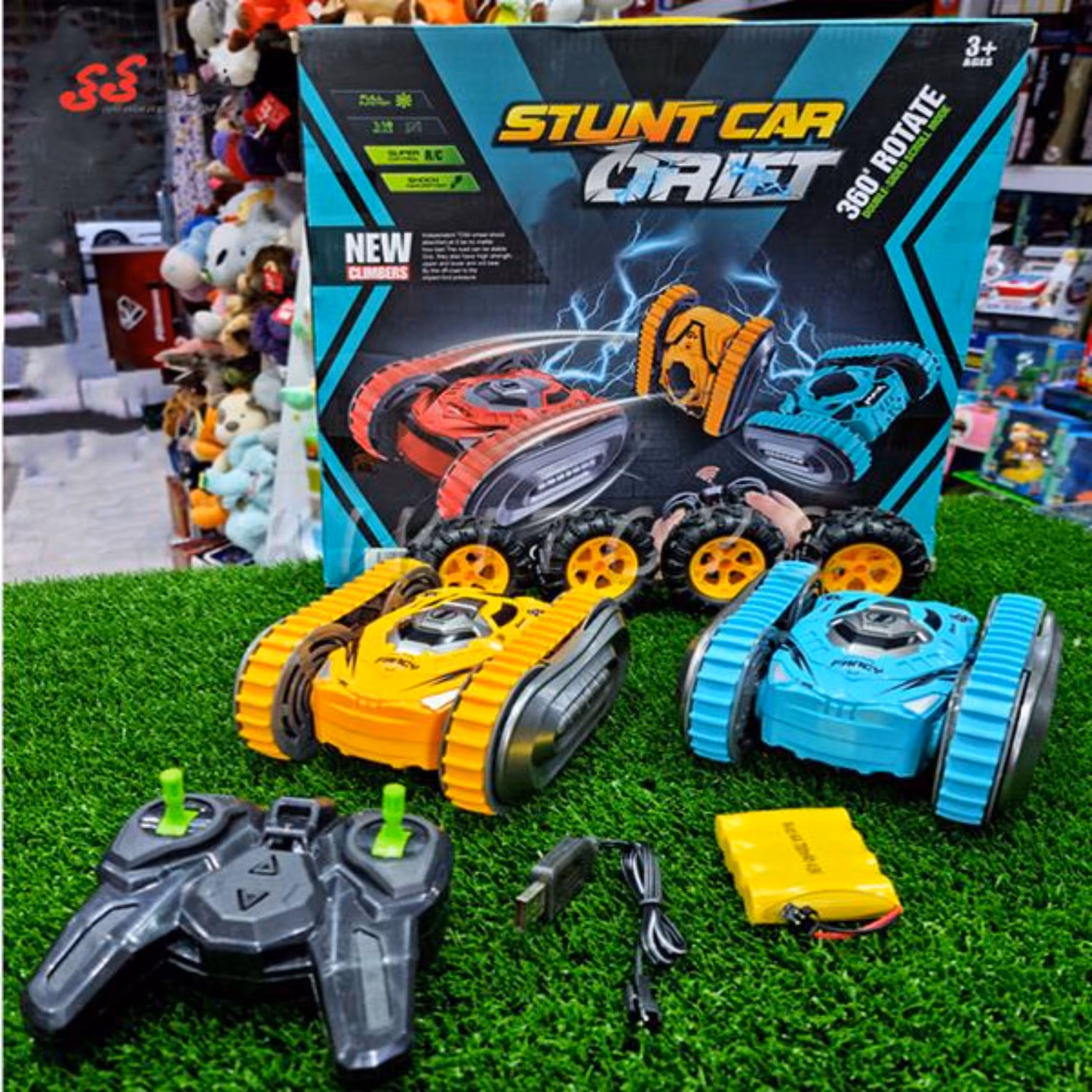 ماشین کنترلی  چرخ زنجیری  اسباب بازی STUNT CAR DRIFT 1349A