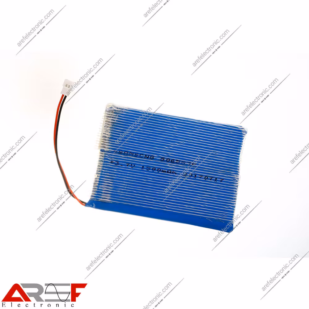 باطری لیتیوم پلیمر 3.7 ولت 1500 آمپر - فروشگاه عارف الکترونیک