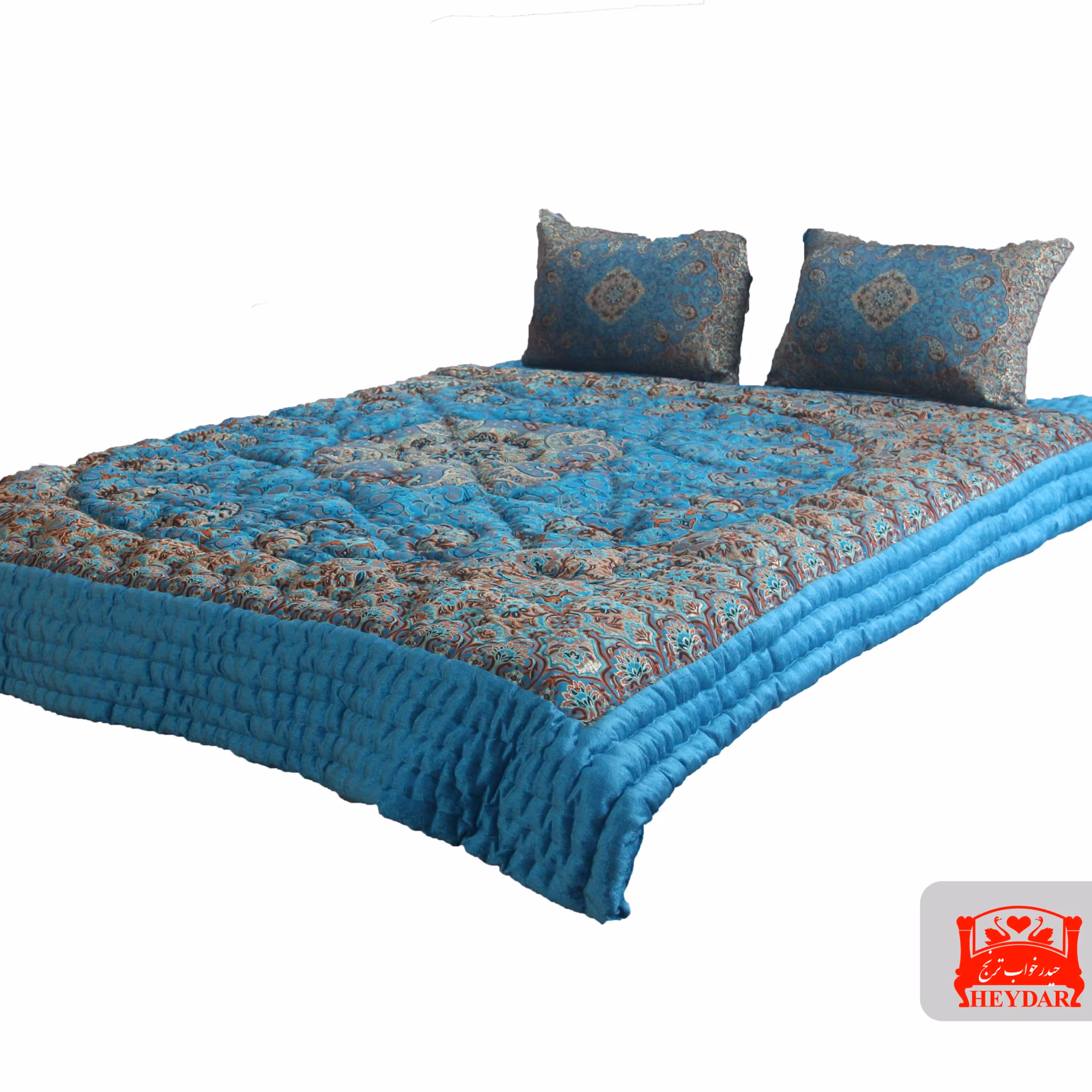لحاف روتختی کلاسیک فیروزه ای-پس کرایه