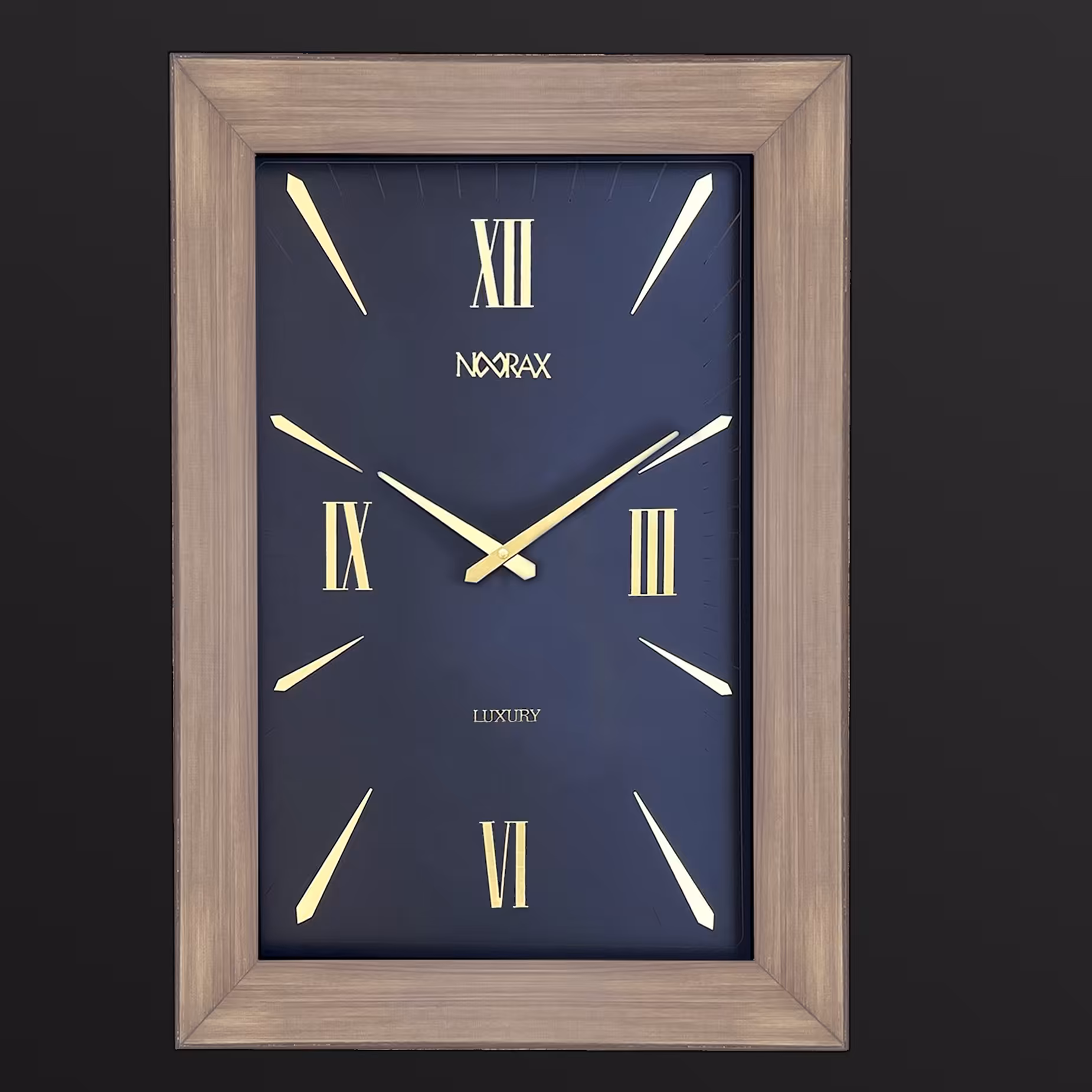 ساعت دیواری چوبی(واناچای) کد 2121 با زمینه مشکی رنگ در سایز 70در 50 مستطیل عمودی ( هزینه ارسال به صورت پس کرایه می باشد)