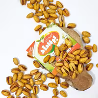 پسته نمکی زعفرانی کاملا خندان (500 گرمی) 