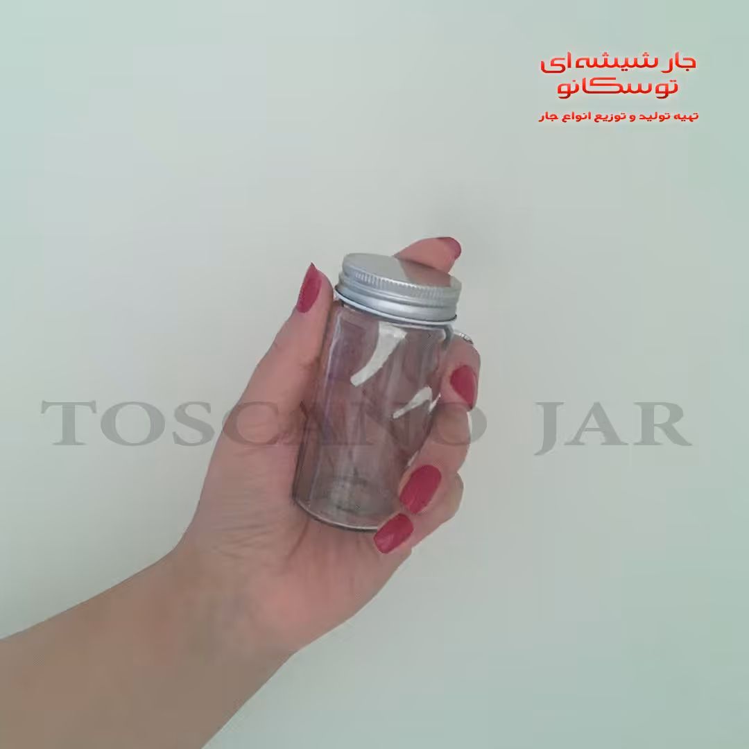 شیشه مکارتی استوانه ای قطر 4 سانت سایز 3
