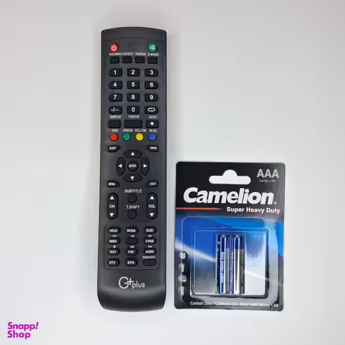 ریموت کنترل تلویزیون جی پلاس مدل 9303 به همراه باتری