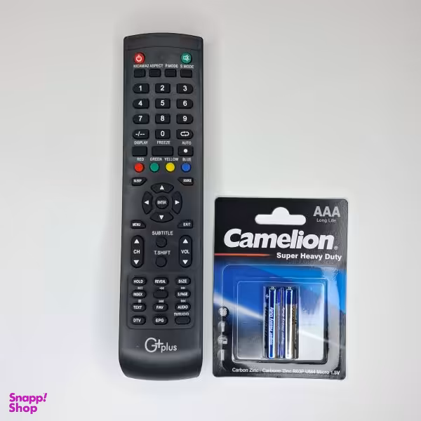 ریموت کنترل تلویزیون جی پلاس مدل 9303 به همراه باتری