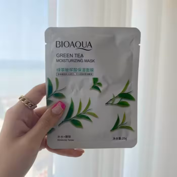 ماسک ورقه ای چای سبز  بیوآکوا پک 10 عددی
