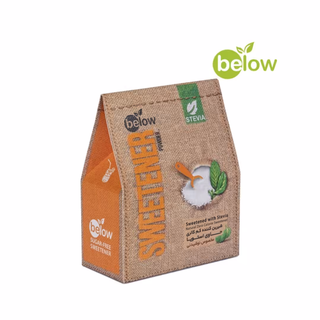 شیرین کننده استویا مخصوص نوشیدنی 300 گرمی بی لو(کم کالری و بدون قند)