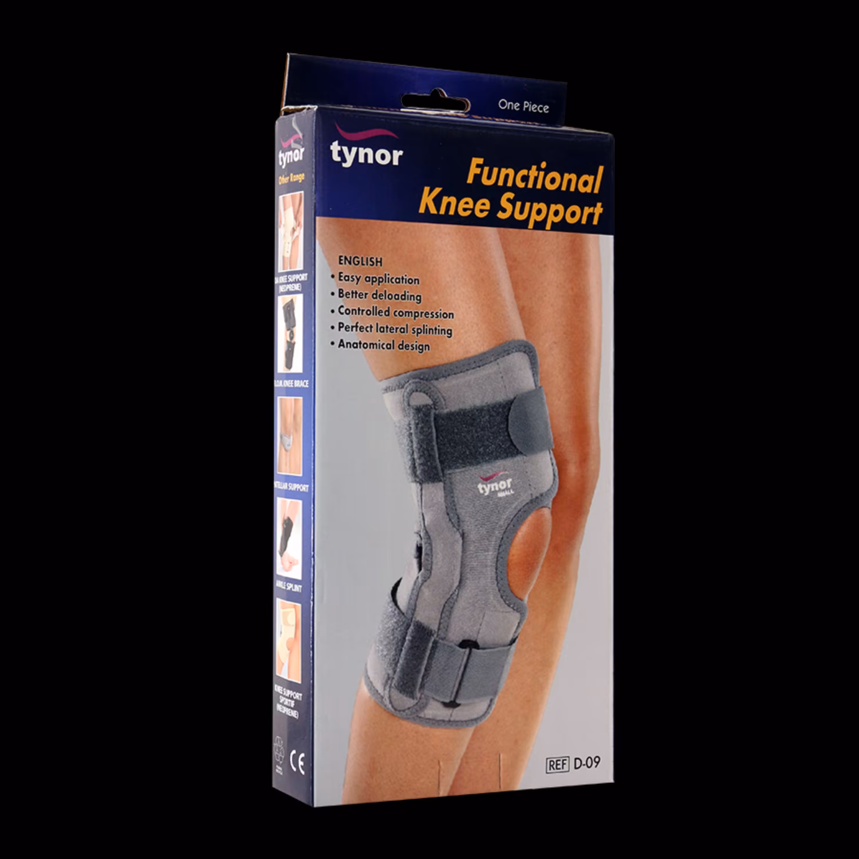 زانوبند قابل تنظیم آتل دار تینور مدل D-09