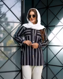 مانتو زنانه لنین مدل مهستان