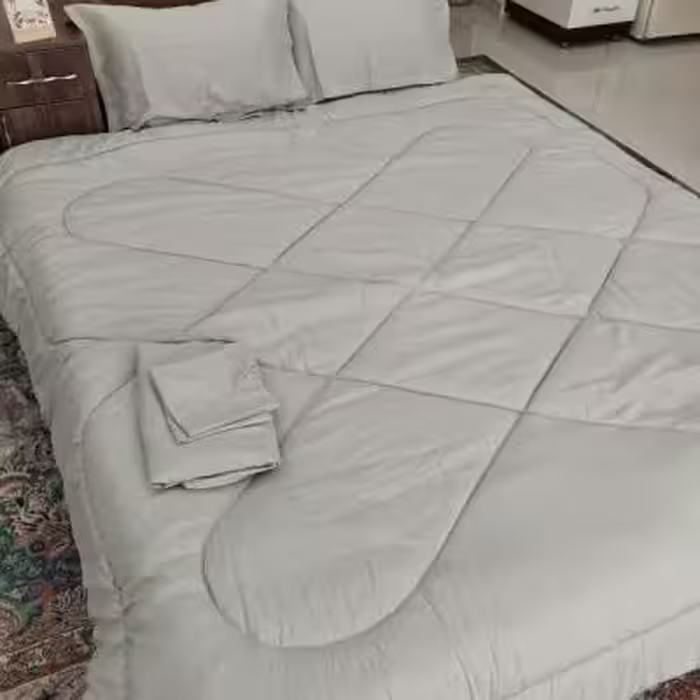 سرویس روتختی دو نفره هتلی تک‌رنگ 6 تکه