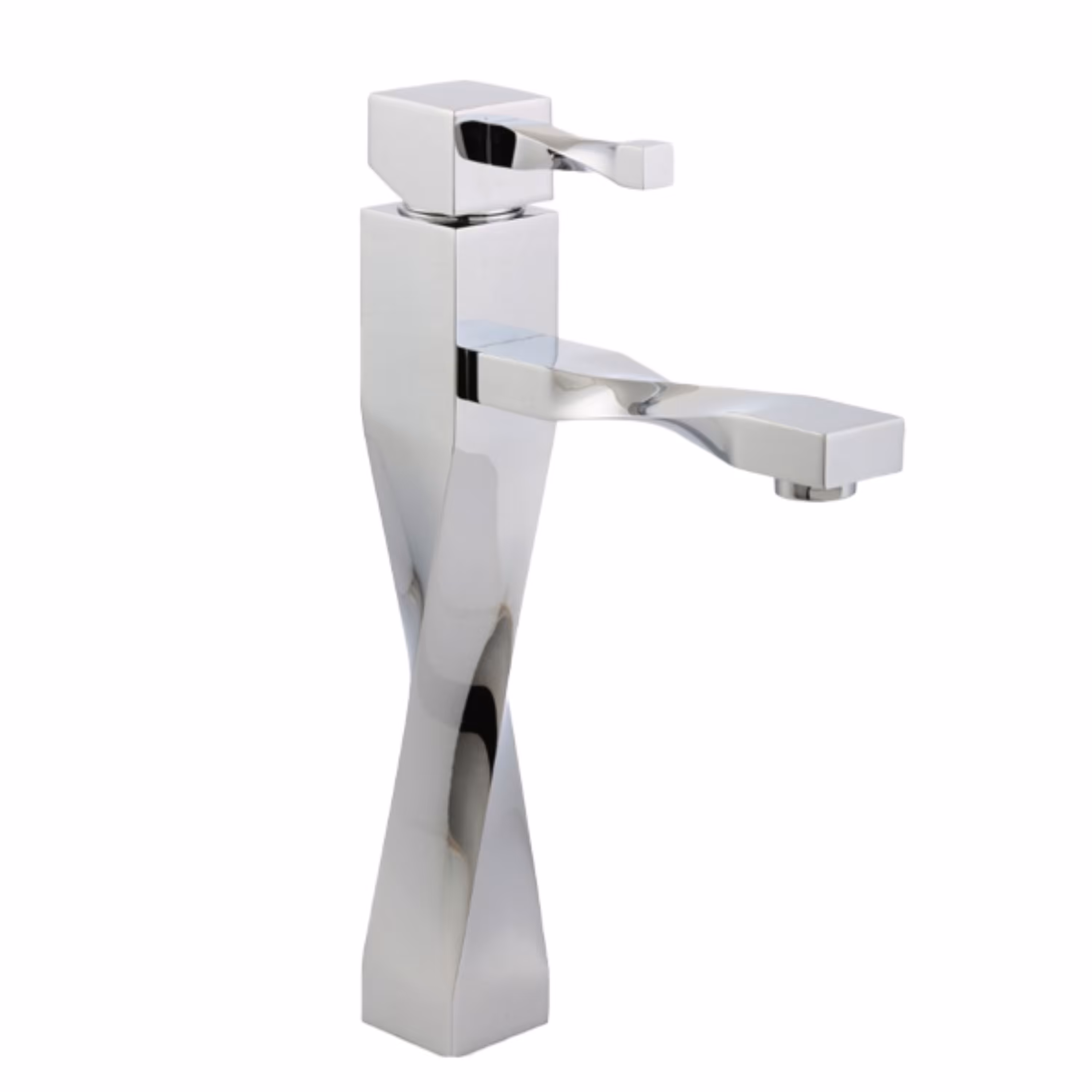 شیر روشویی پایه بلند فلت کروم